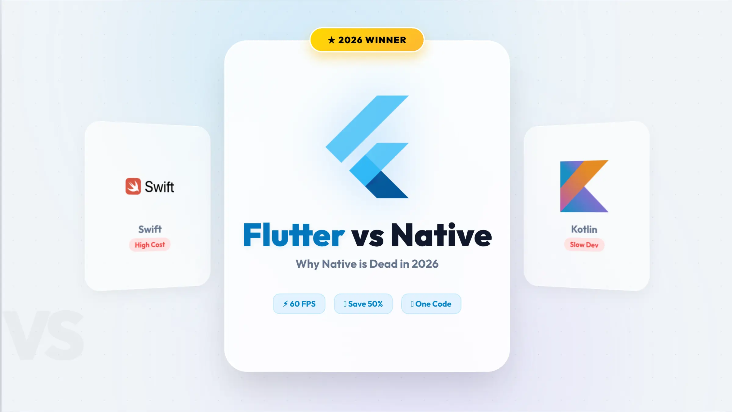 Flutter vs. Native in 2026: Why Building Two Apps is a Waste of Money (The Enterprise Guide)